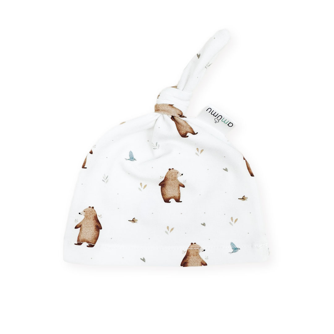 Czapeczka niemowlęca Miś Henry 0-3m